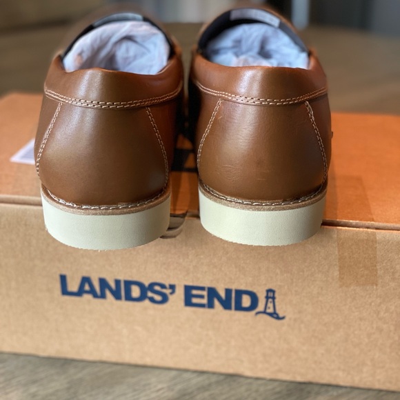 Lands’ End men’s leather penny loafers- comfort casual leather - Picture 8 of 9